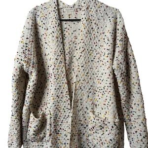 moon & madison Cream Multicolor Teddy Jacket